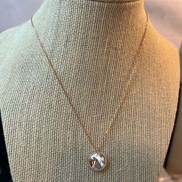 AQUARIUS MOTHER OF PEARL 14k RG/925 silver, 17”. New in Gift Box. - Picture 4 of 8